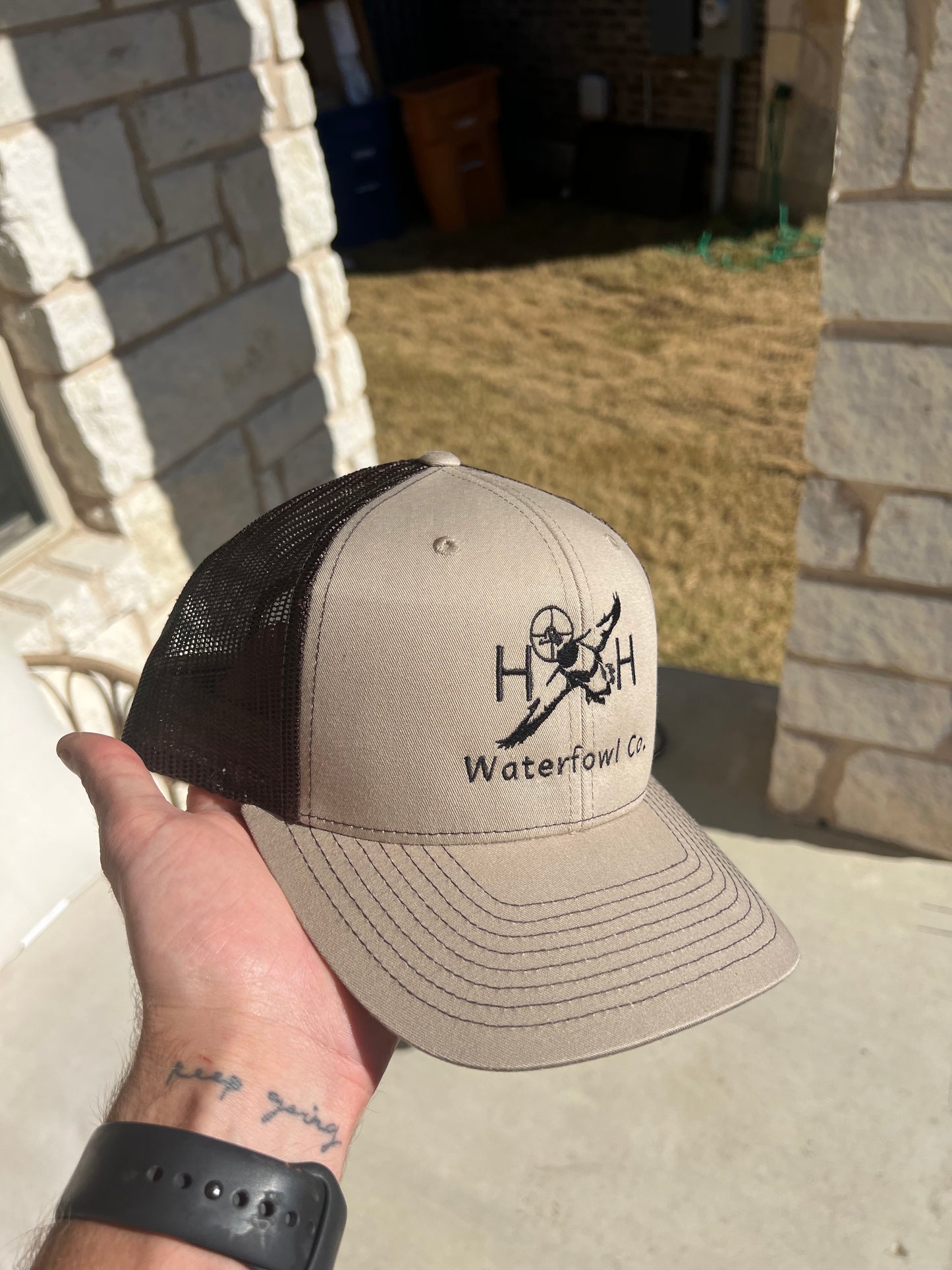 Khaki/Coffee Classic H&H Logo
